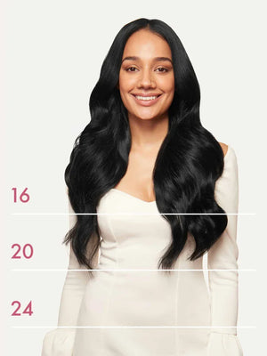 Clássico Clip-in Natural - Jet Black / 16 inch | 160g